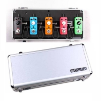 Firefly M5 MOOER - Flight case for 5 Micro Series Pedals with 5 plug multi DC power cable